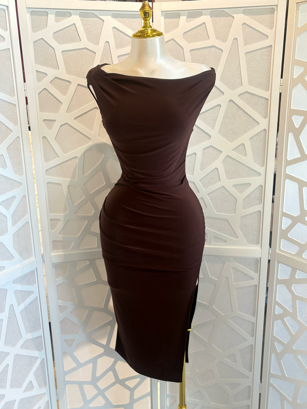 AMELIA SIDE SLIT DRESS