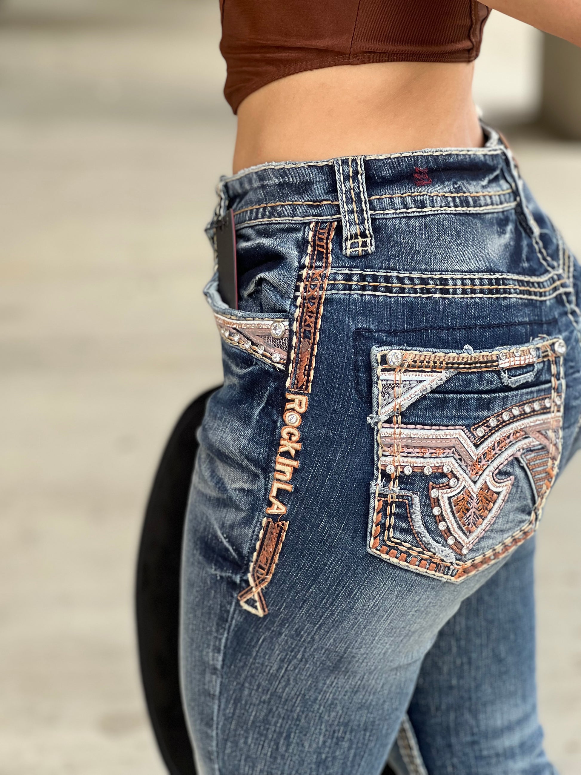 Rock & Republic Denim Rx Women Jeans Size10 Blue The Slimming Denim Fever Crop for Sale in Sauk