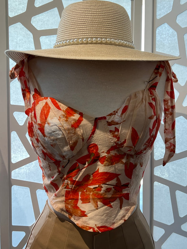Laura floral corset top