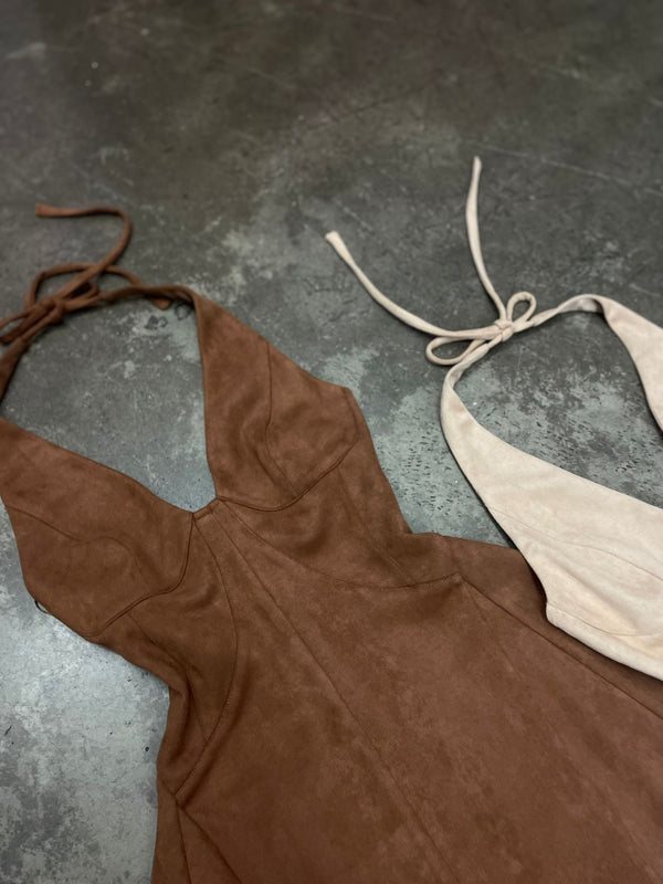 ALICE SUEDE MINI DRESS