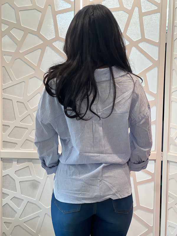 Button-Down Classic Stripe Shirt