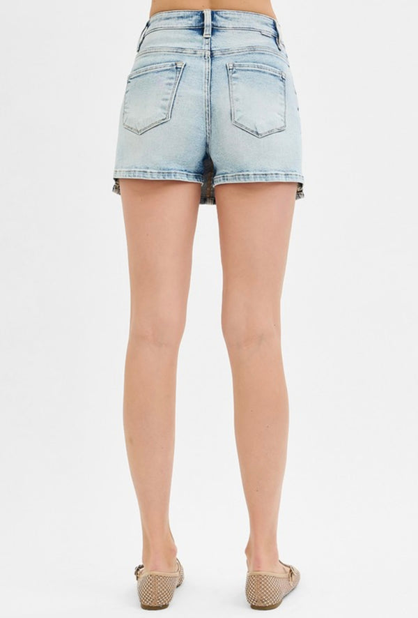 HIGH RISE BUTTON DOWN SKORTS