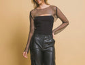 Rhinestone Sheer Shrug