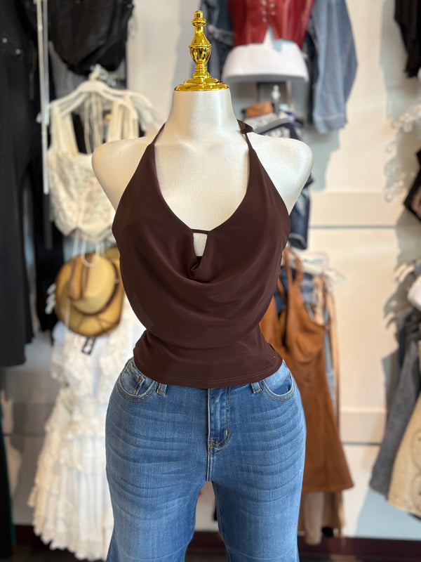 Penny halter crop top