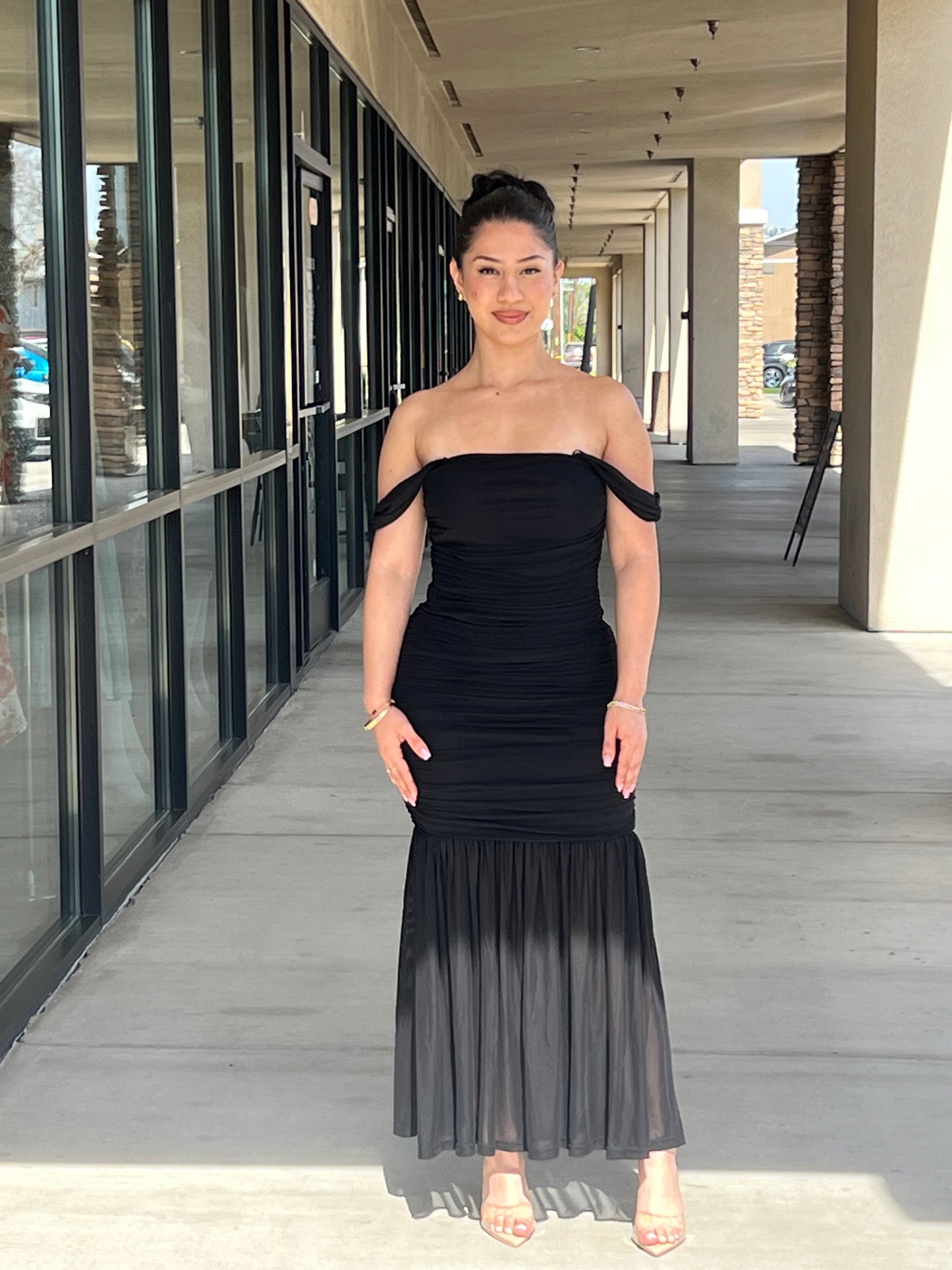 Mia mesh maxi dress