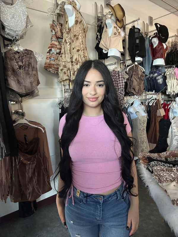SARAHI BASIC SIDE RUCHED TOP