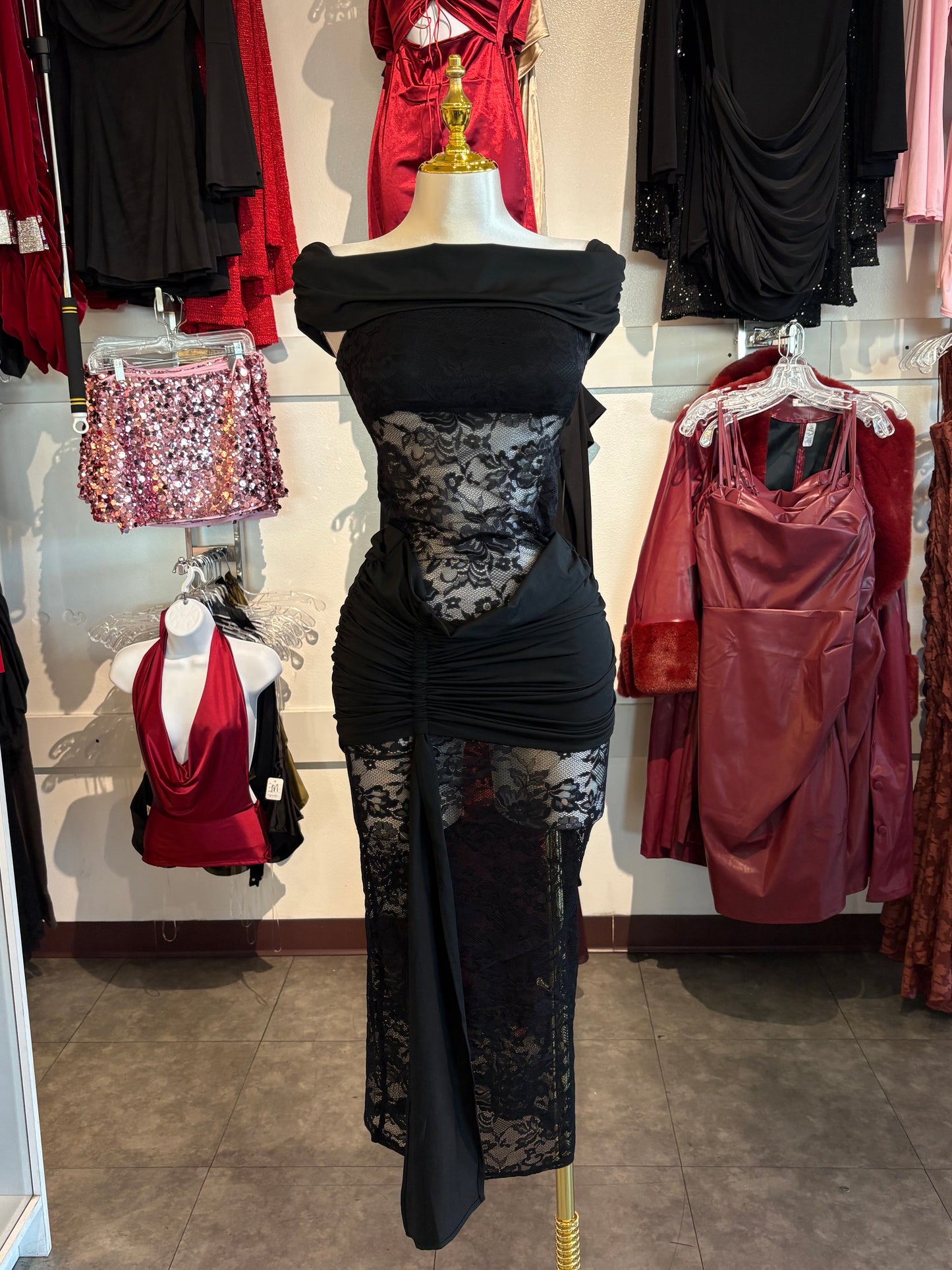 Sabrina lace dress