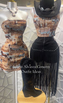 DJANGO Tapestry Corset Top