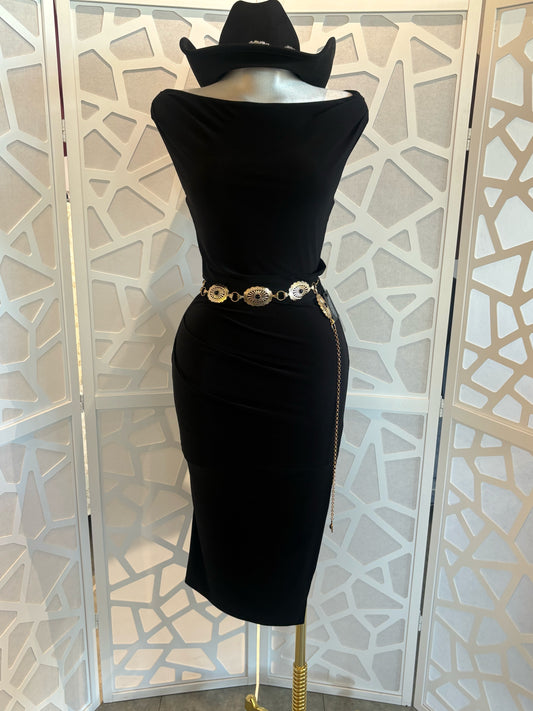 AMELIA SIDE SLIT DRESS