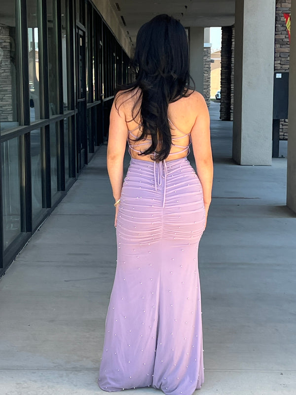 Maxi pearl lavender dress