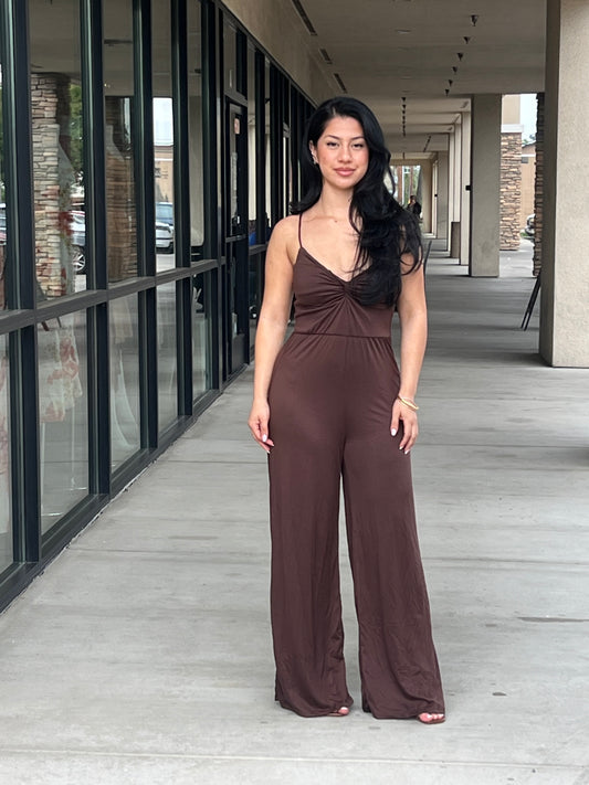 Shelly front knot detail jumpsuit