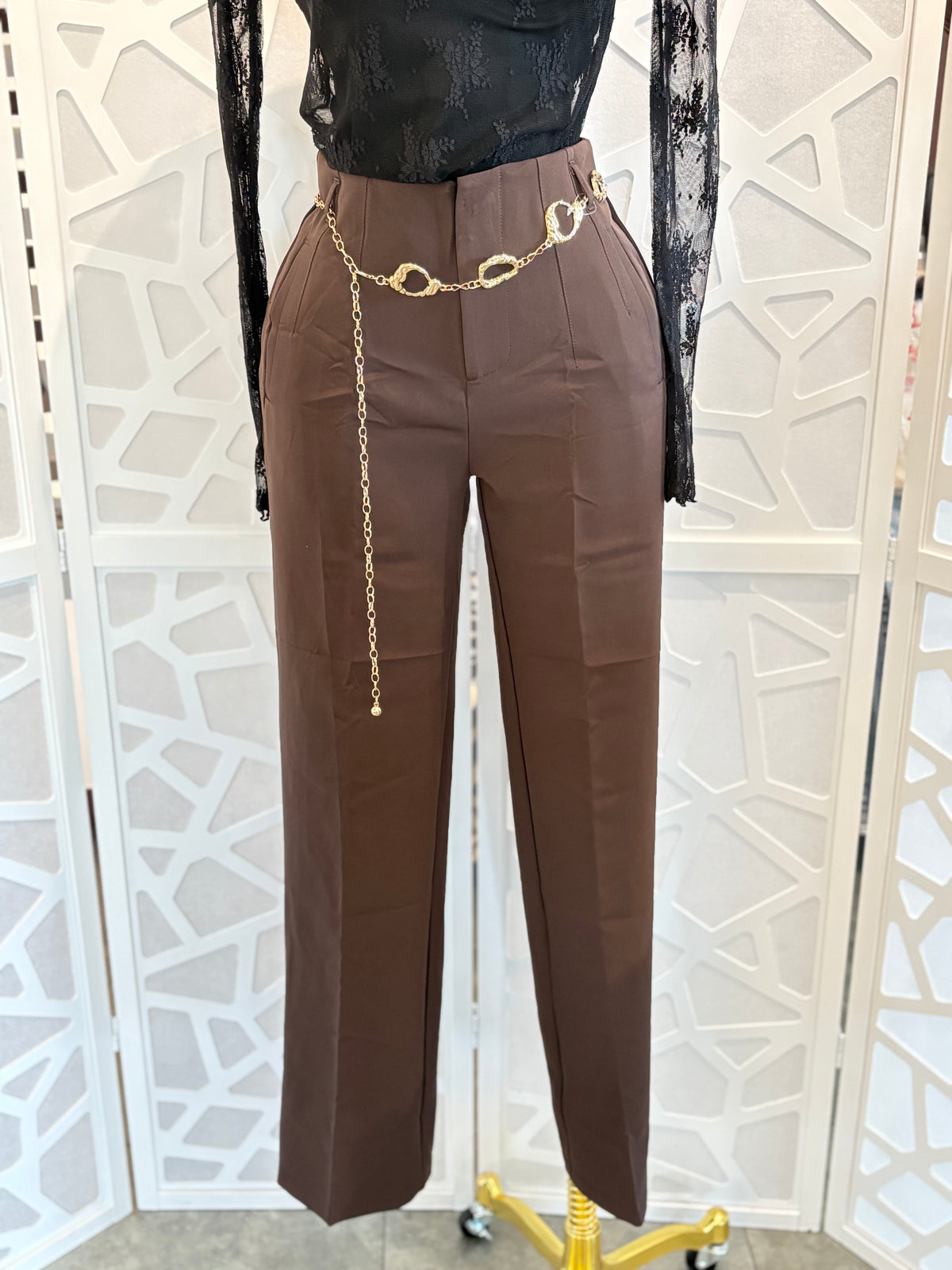 PANTS WITH BELT