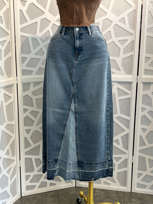 DENIM MAXI SKIRT