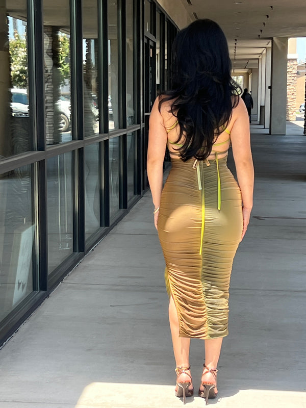 DELIA OPEN BACK DRESS