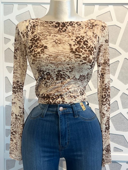 TAUPE MULTI LONG SLEEVE