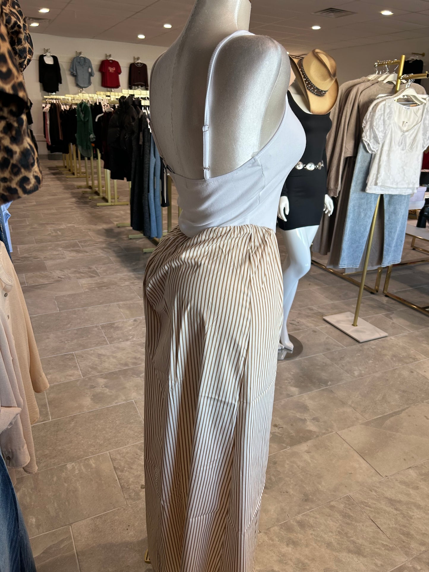 Striped Cami Long Dress