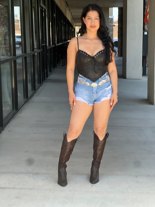 Tie Front Corset Top