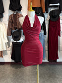 LATE NIGHT MINI HALTER DRESS