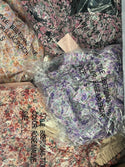 Floral skirt crop set