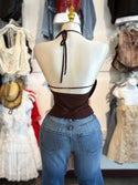 Penny halter crop top