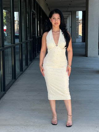 Ivory midi dress