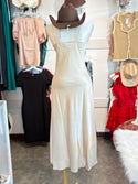 Crystal satin dress