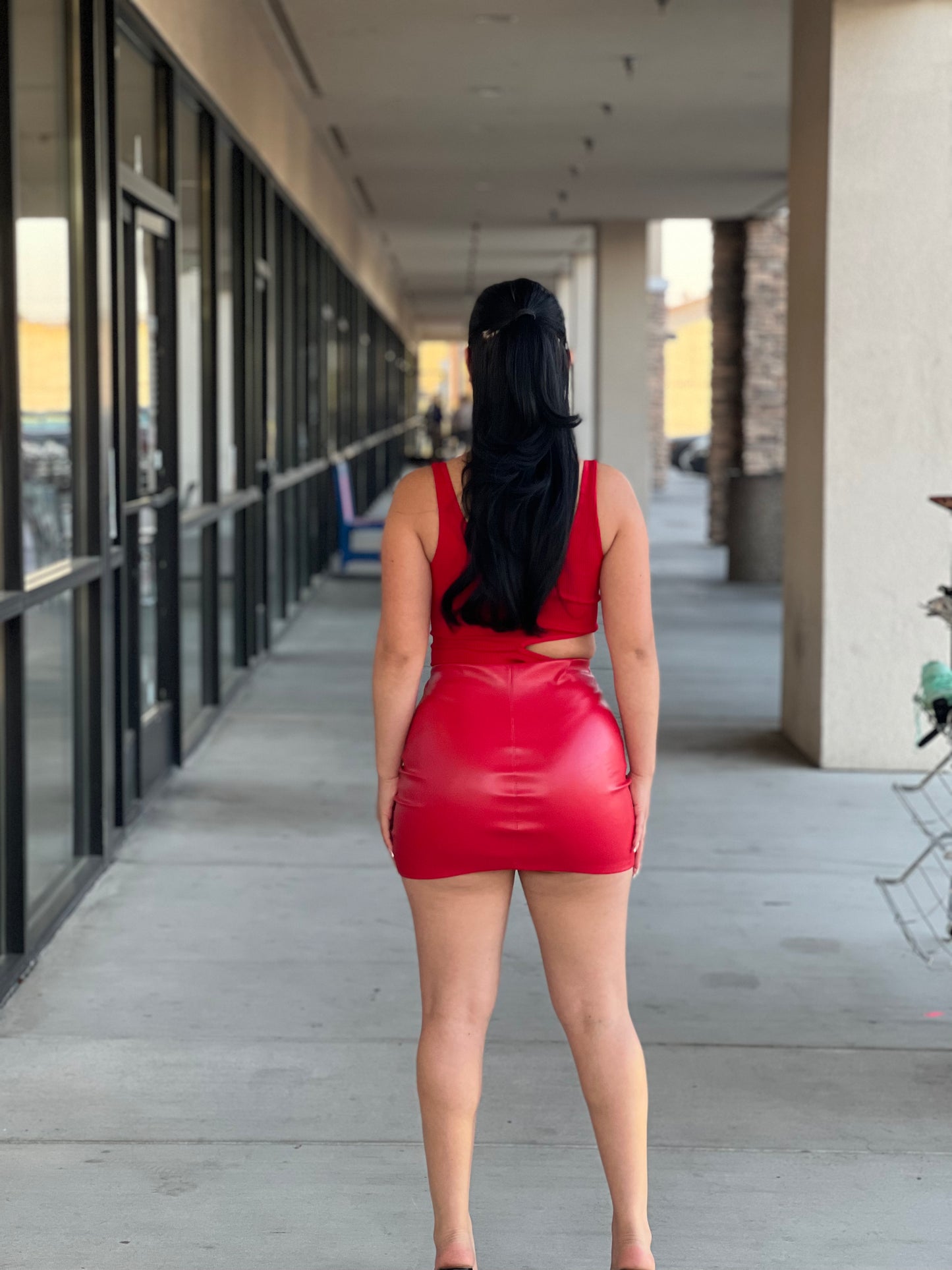 Karla side cut ribbed bodysuit