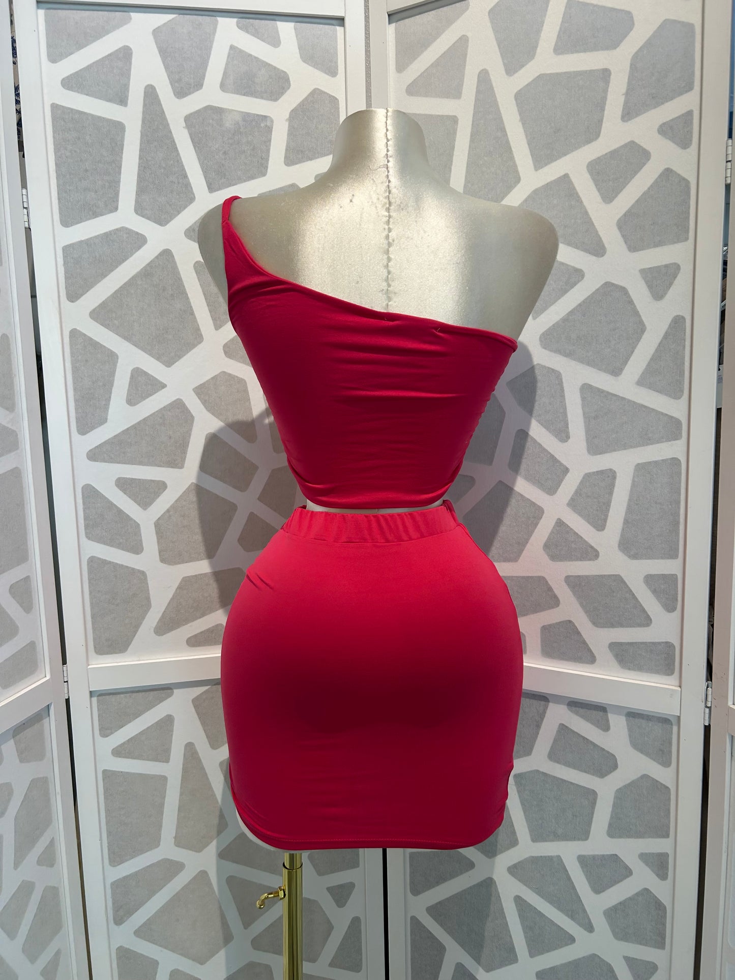 CIEN MINI SKIRT SET (FUCHSIA PINK)