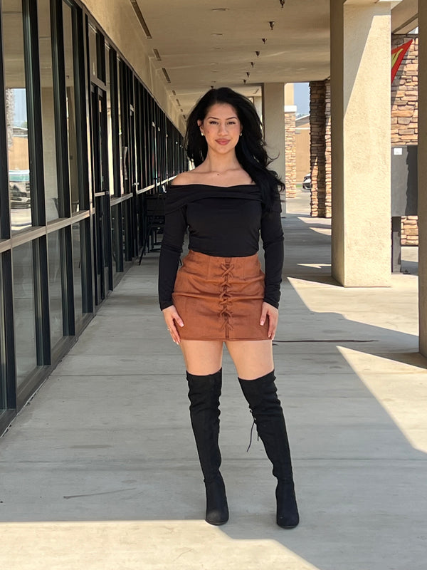 LUCY SUEDE SKIRT