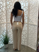 Belted Linen Pants