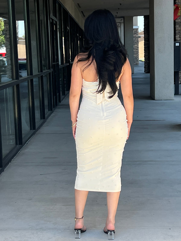 Ivory midi dress