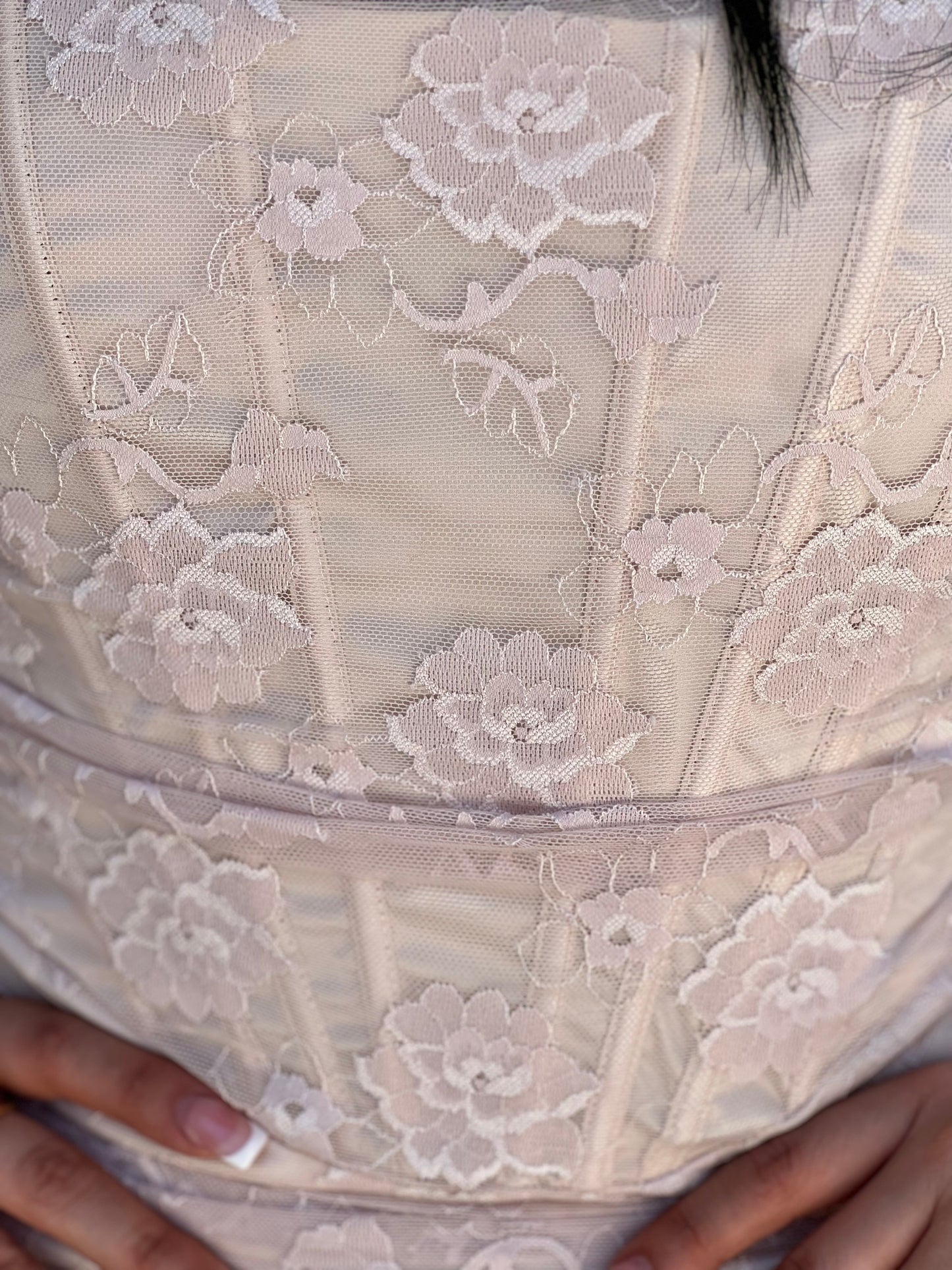 Presley lace corset mini dress