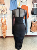 Jocelyn mesh midi dress