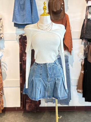 Carly off shoulder sweater top