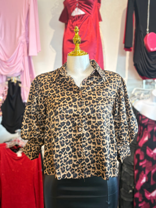 Annie Leopard blouse