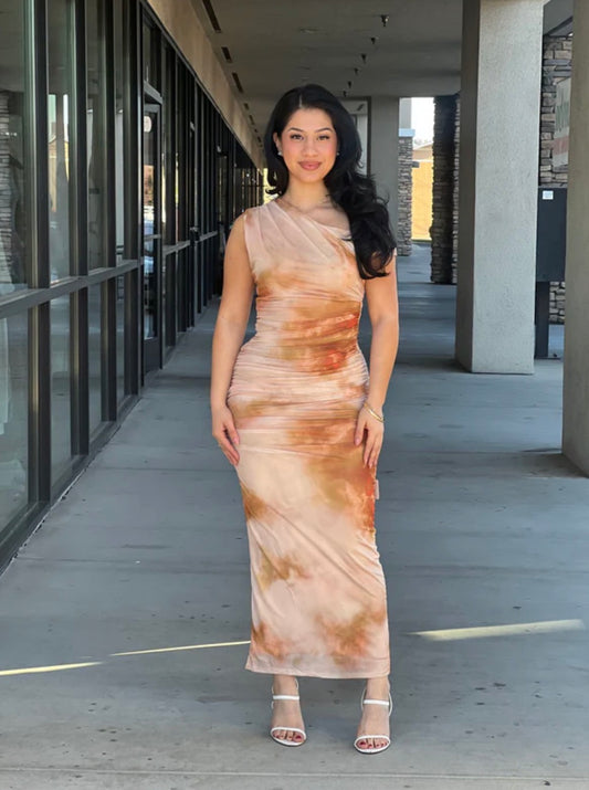 Sophia midi mesh dress