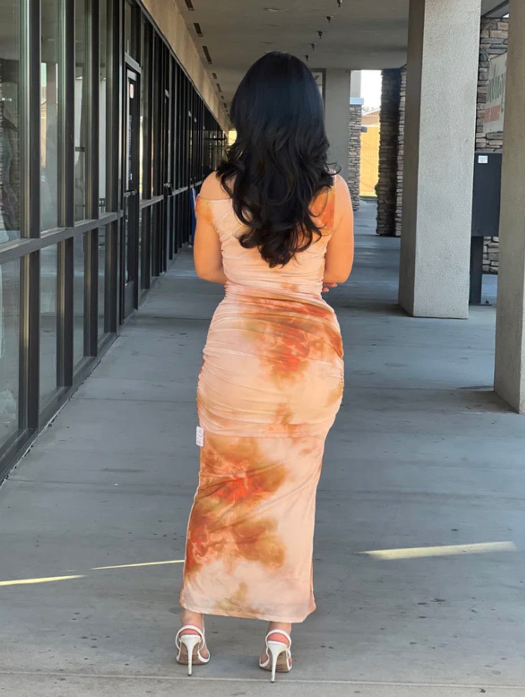 Sophia midi mesh dress