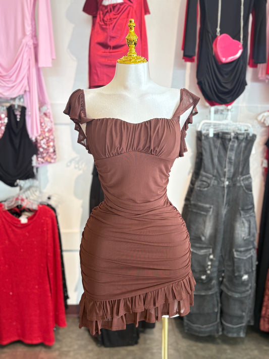 Annalise Asymmetrical Lace Dress