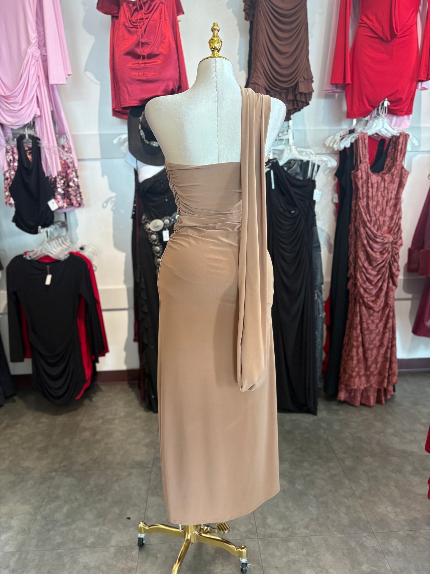 Sarahi Maxi Dress with attached drape