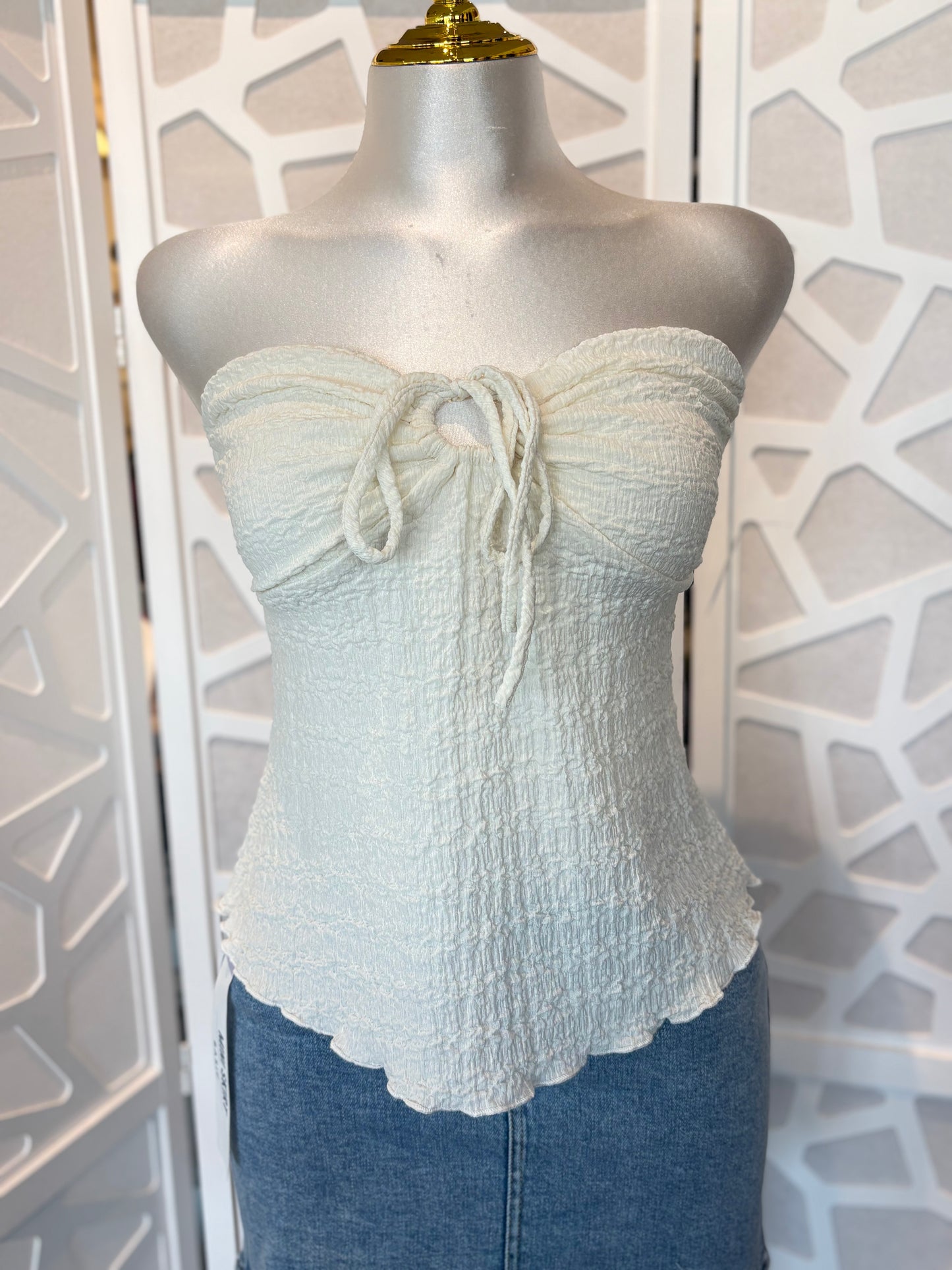 Maddie strapless top