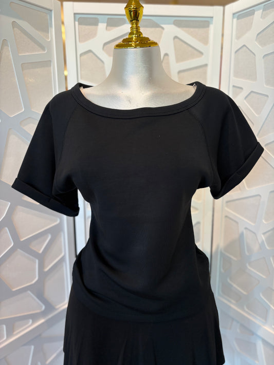 Crystal cuff sleeve top