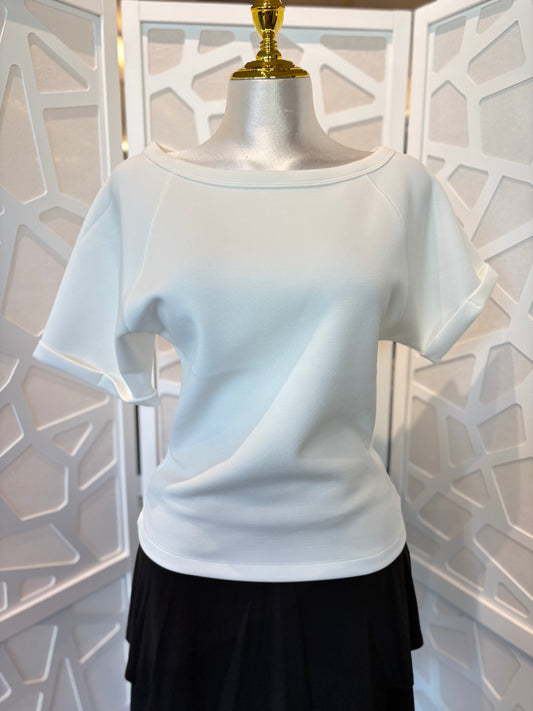 Crystal cuff sleeve top