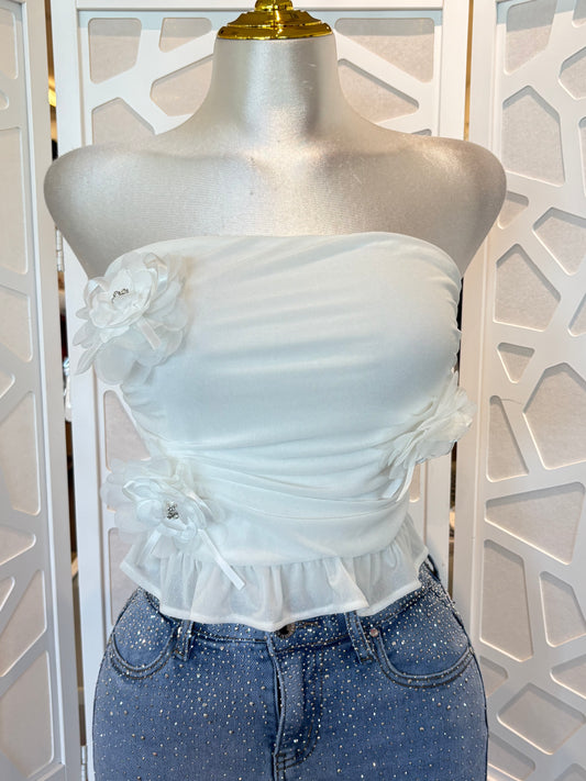 Rose detail top