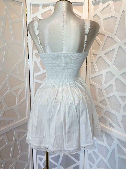 Delia lace detail corset dress