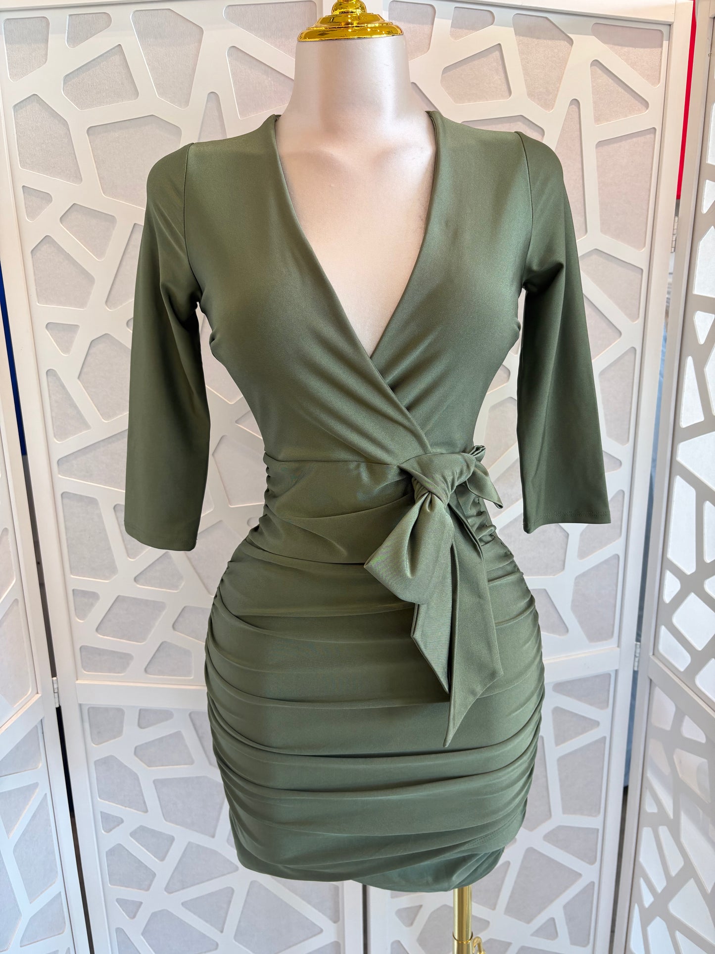 Cindy ruched waist dress