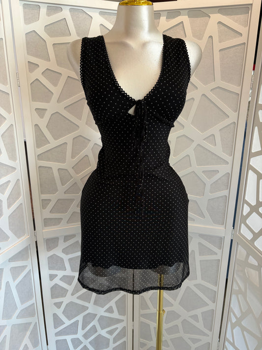 Polka dot mini dress