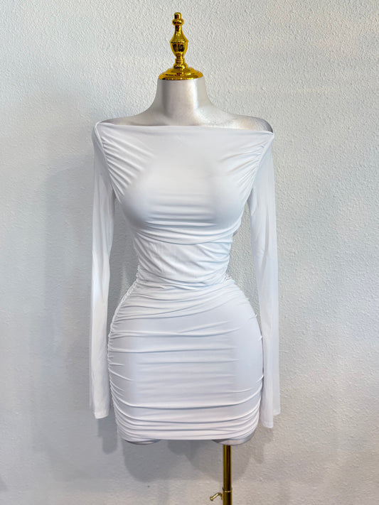 White long sleeve dress