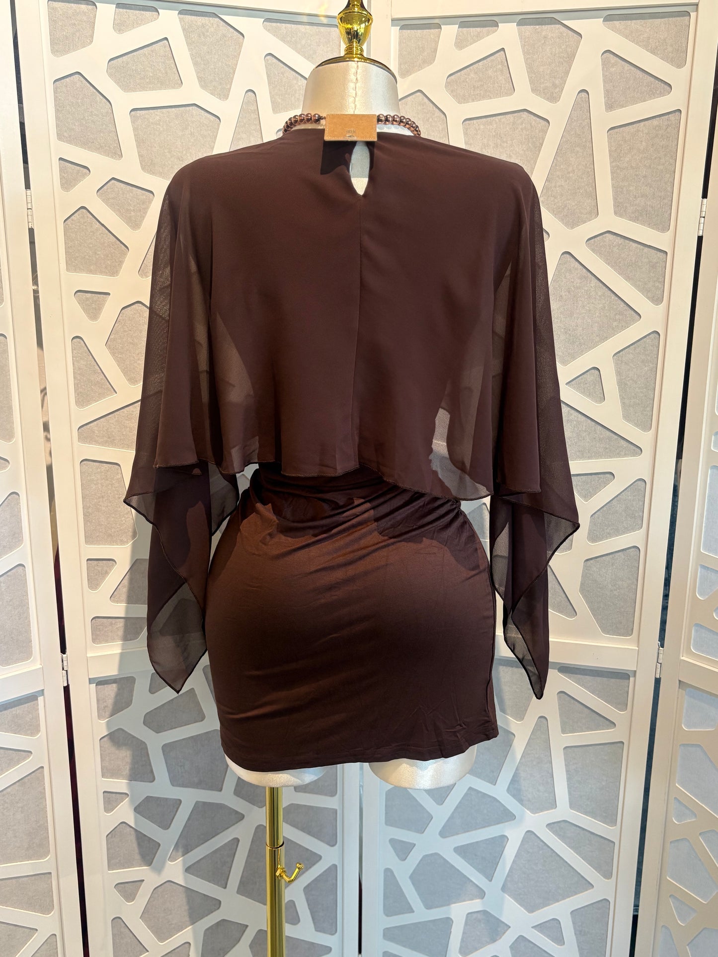 Chiffon Cape dress