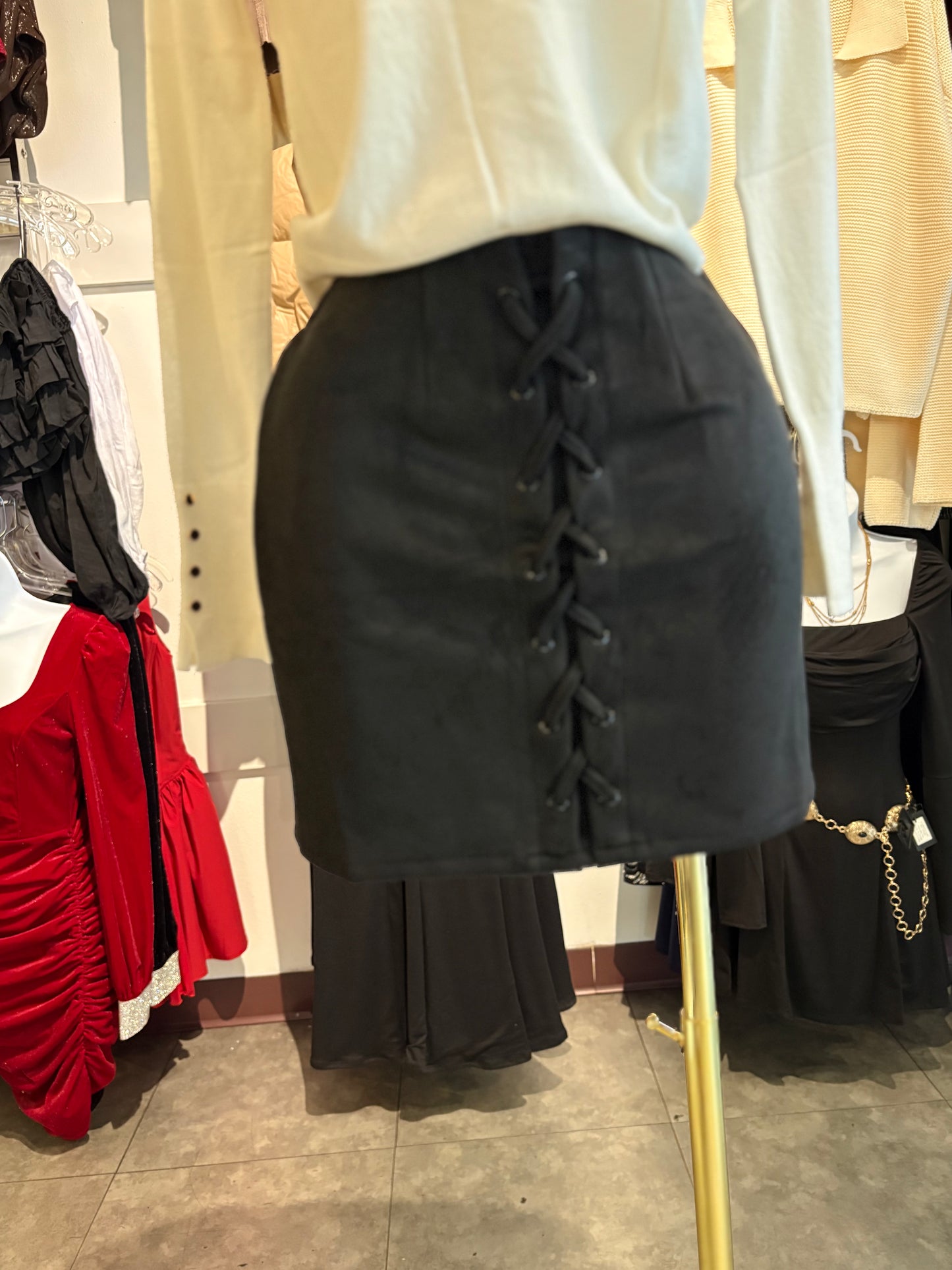 Lucy suede skirt