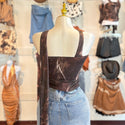 JENNY MESH TOP WITH SCARF